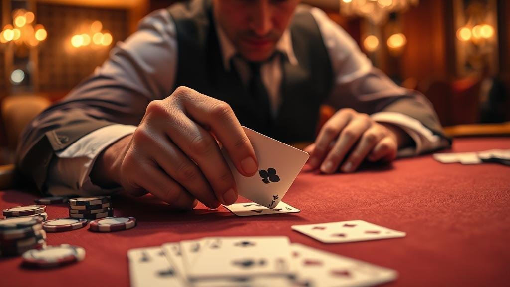 หน้าจอโทรศัพท์มือถือแสดงเกมบาคาร่าสด