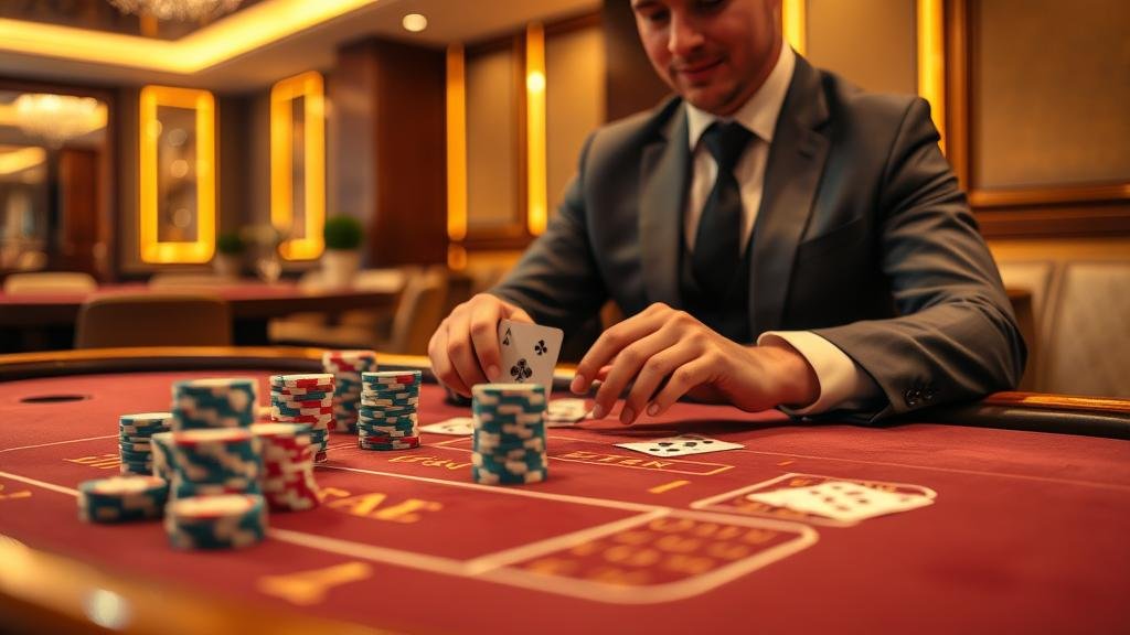 ตัวอย่างเค้าไพ่บาคาร่า: มังกร และ สามตัด