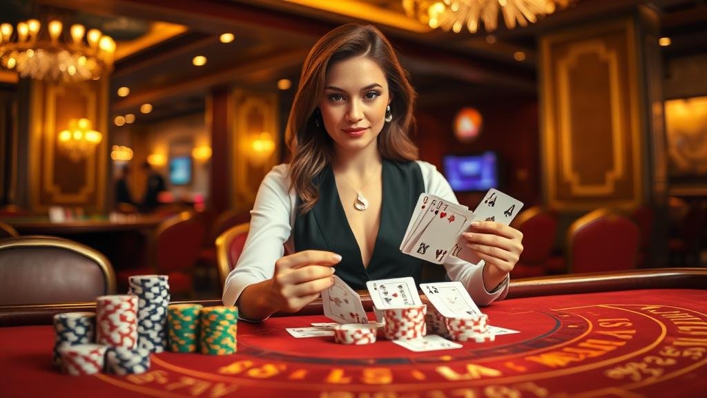 ตัวอย่างเค้าไพ่ปิงปองและเค้าไพ่มังกรในบาคาร่า