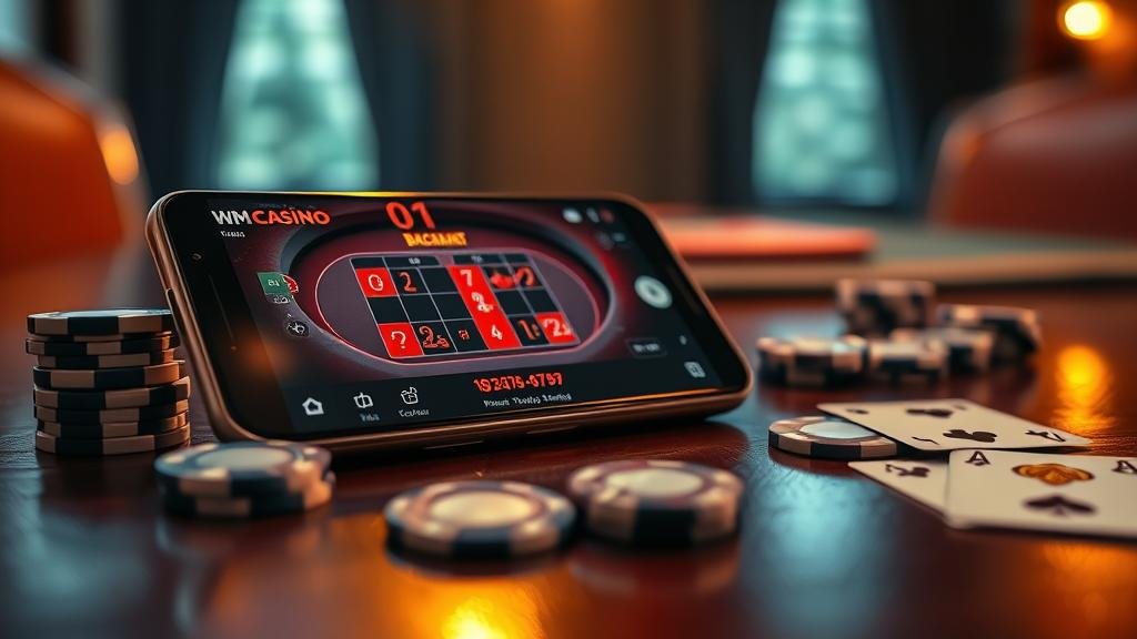 หน้าจอเกมบาคาร่า WM Casino บนมือถือ