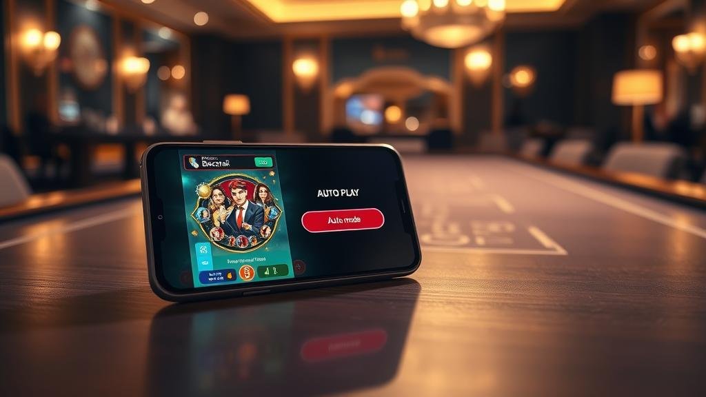การเล่นบาคาร่าโหมดออโต้พร้อมกาแฟและแล็ปท็อป