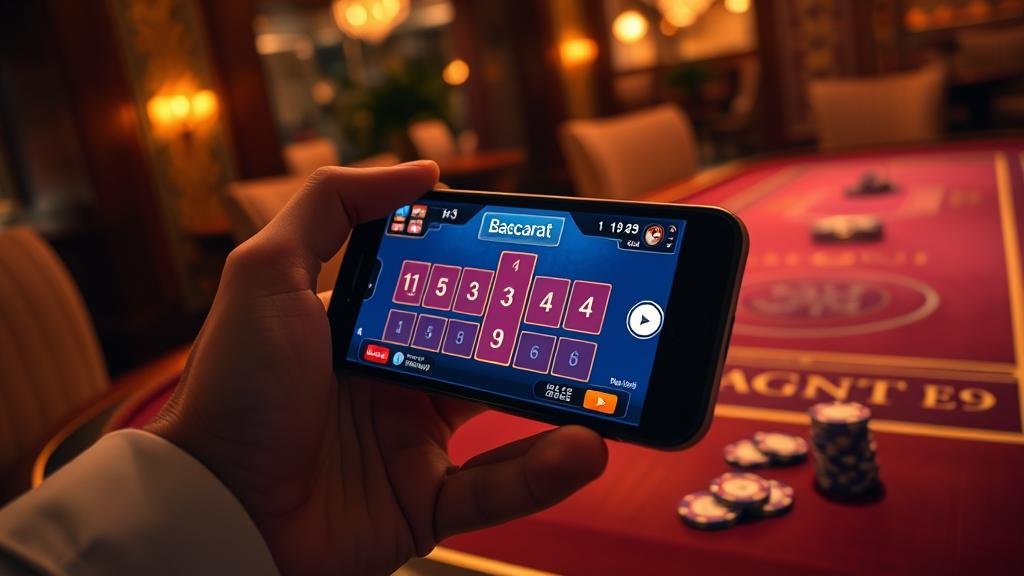 การเล่นบาคาร่าบนแท็บเล็ต