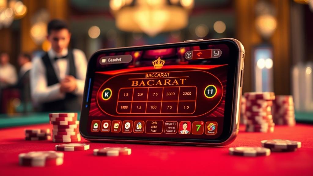 การวางเดิมพันบาคาร่าบนมือถือด้วยสูตรเดินเงิน