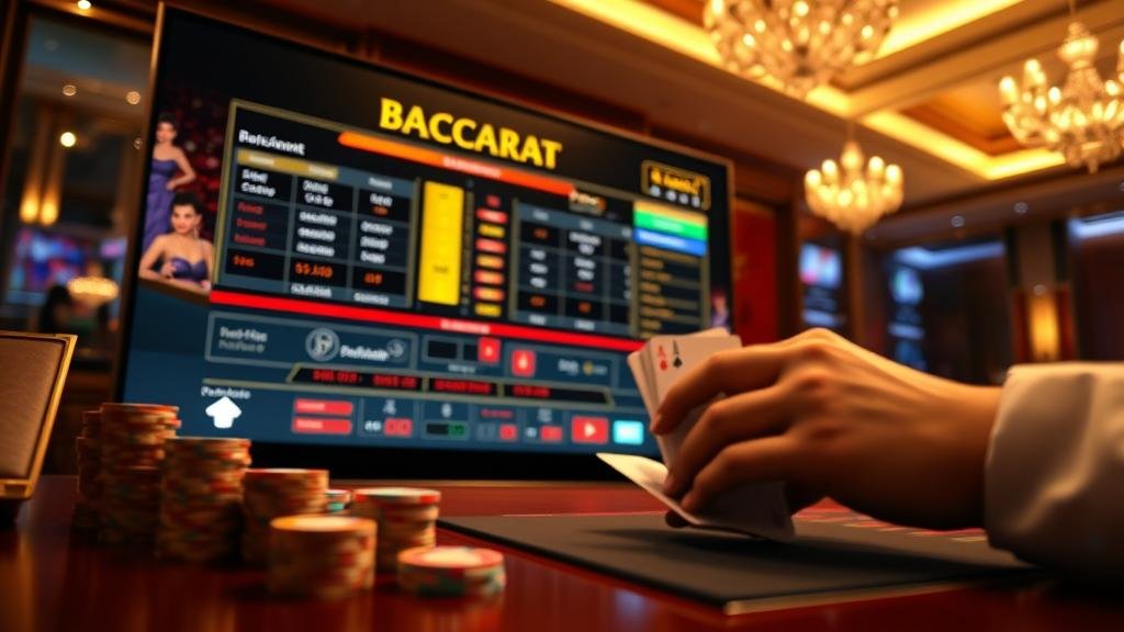 ดีลเลอร์สดกำลังดำเนินเกมบาคาร่าออนไลน์ Evolution Gaming