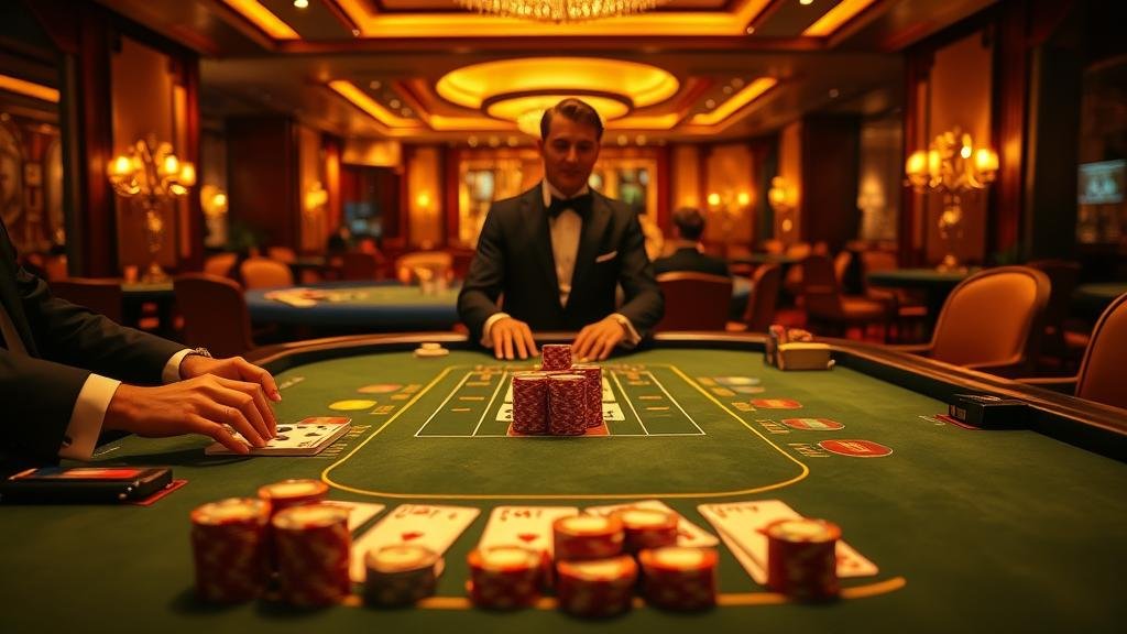 ไพ่บาคาร่าและโต๊ะ