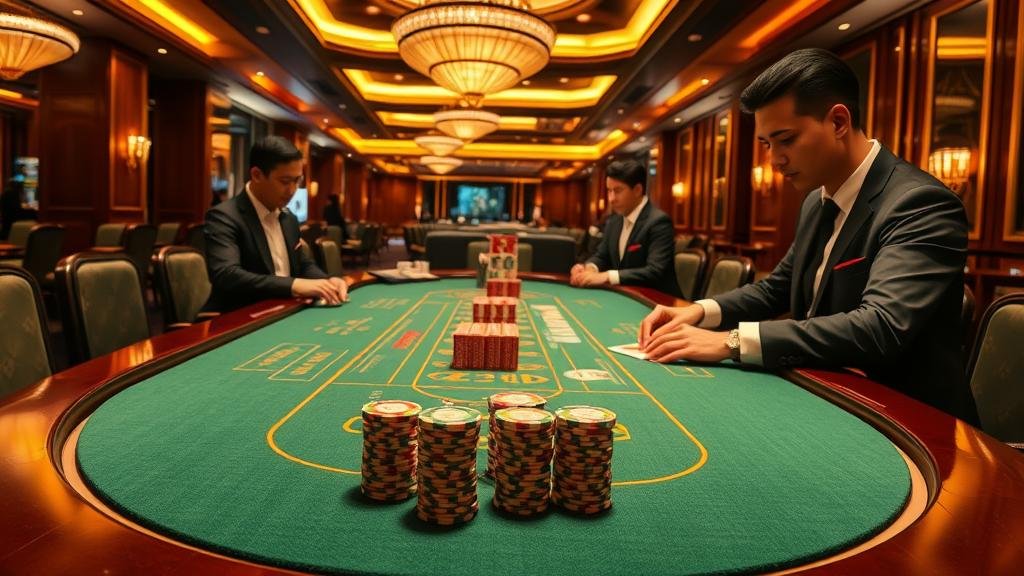 ดีลเลอร์สาวสวยในห้องบาคาร่า Sexy Baccarat