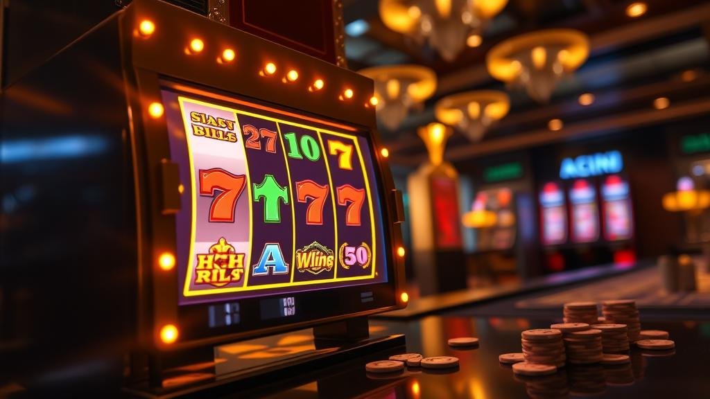 หน้าจอทดลองเล่นสล็อตและหน้าจอเล่นจริง