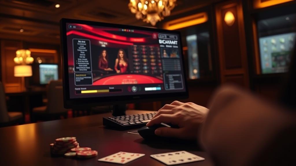 การวางเดิมพันบาคาร่าบนคอมพิวเตอร์