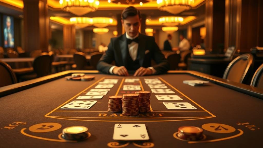 ภาพแสดงการเล่นบาคาร่าอย่างมีสติและควบคุมอารมณ์