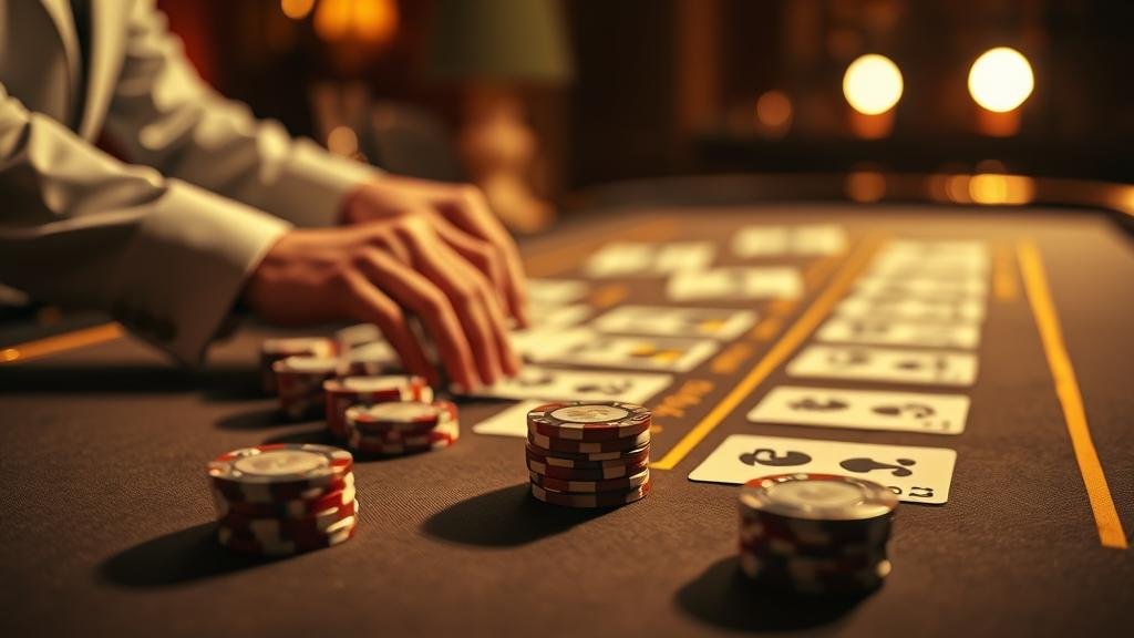 ตัวอย่างเค้าไพ่สองตัด บาคาร่า