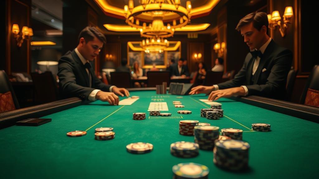 ตัวอย่างเค้าไพ่สองตัด บาคาร่า