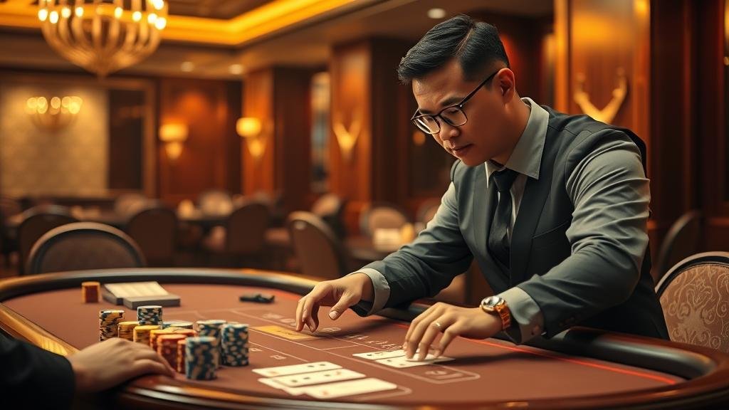 หน้าจอเกมบาคาร่าแสดงผลการเดิมพัน