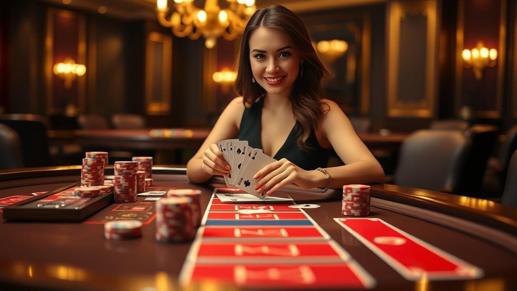 ตารางสถิติและเค้าไพ่บาคาร่าบนหน้าจอ