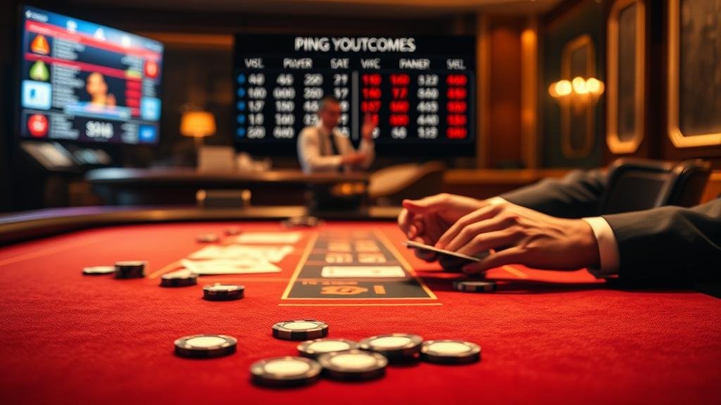 ตัวอย่างเค้าไพ่สองตัด บาคาร่า