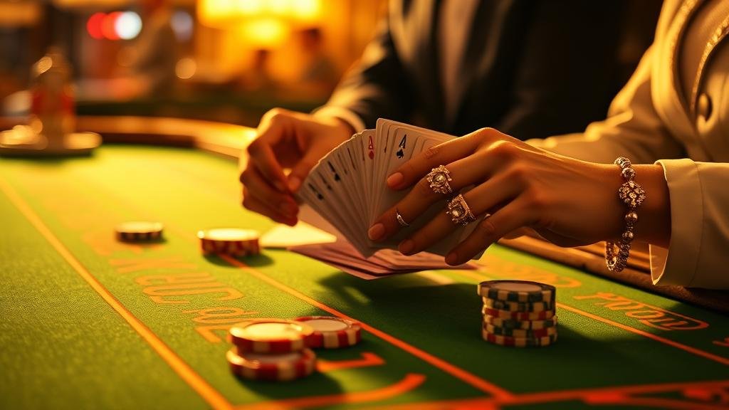 นักพนันมืออาชีพกำลังวางเดิมพันบาคาร่า