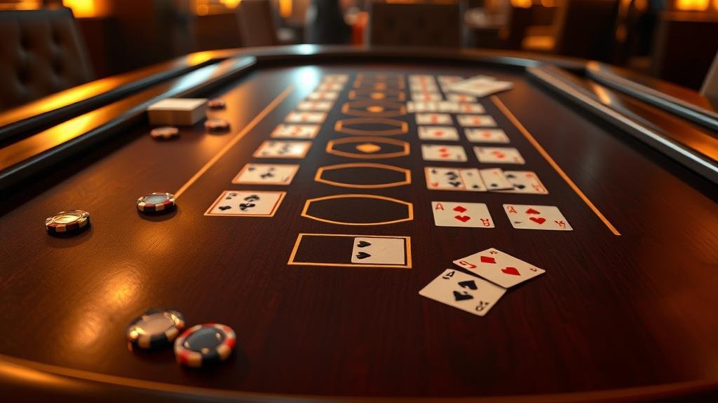 ชิปคาสิโนและไพ่บาคาร่า แสดงถึงการจัดการเงินทุน