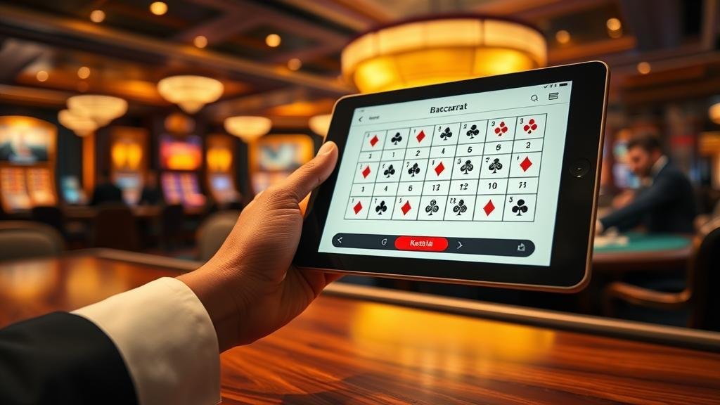เล่นบาคาร่าบนแท็บเล็ตช่วงกลางคืน