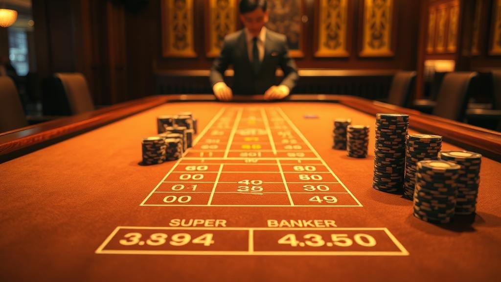 การเล่นบาคาร่าบนโต๊ะจริง