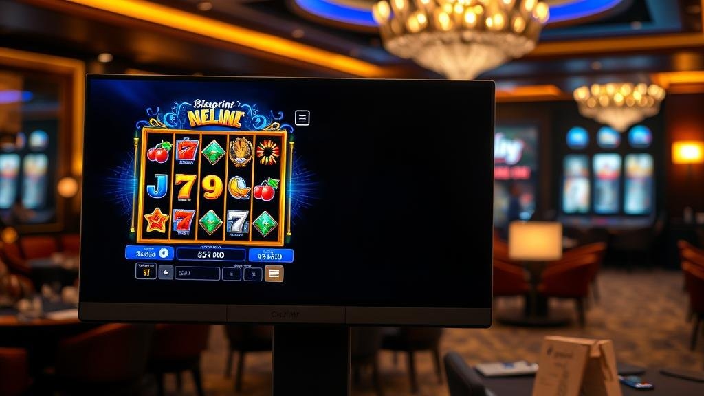 หน้าจอเกมสล็อต Blueprint พร้อมแสดง RTP