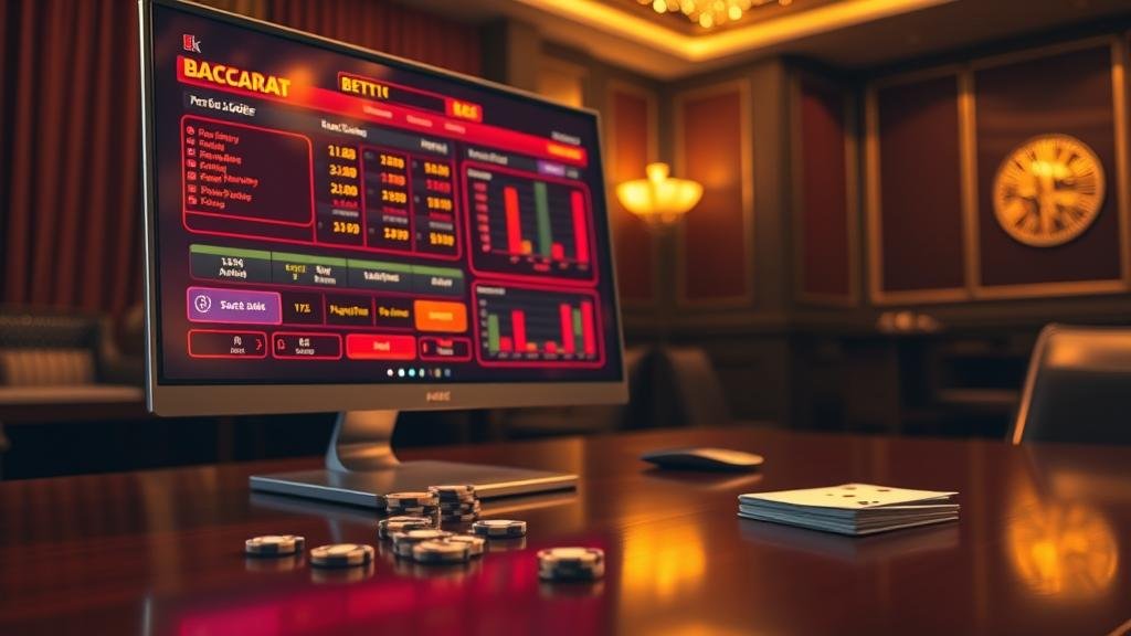 ภาพอินโฟกราฟิกแสดงกลยุทธ์การเดินเงินบาคาร่า