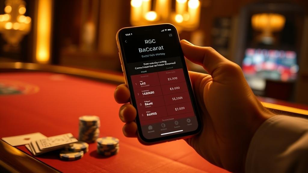 ตัวอย่างการทดสอบสูตรบาคาร่าและคุมงบจริงบน iOS