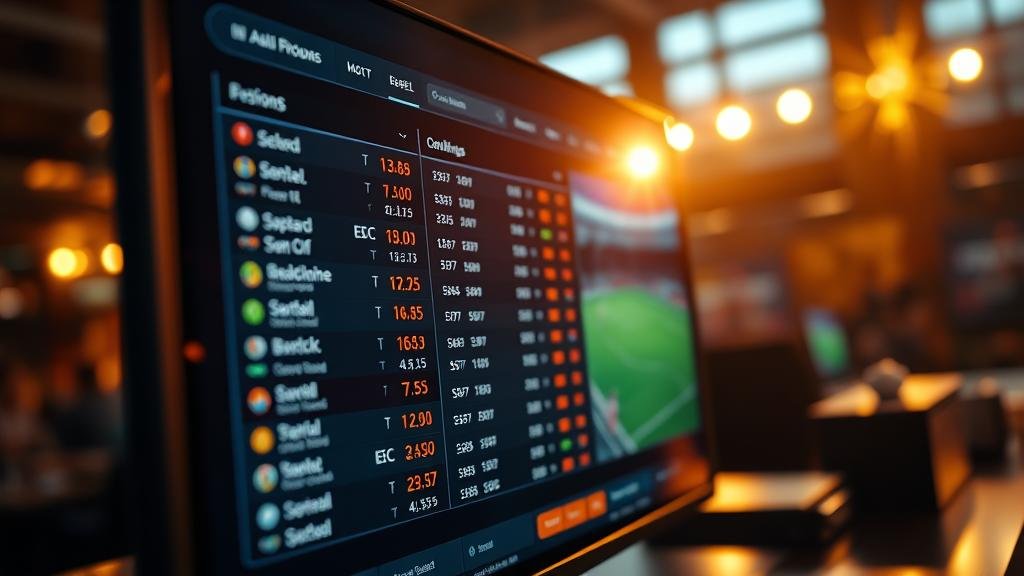 ตัวอย่างหน้าเว็บแทงบอลออนไลน์พร้อมตัวเลือกเดิมพันหลากหลาย