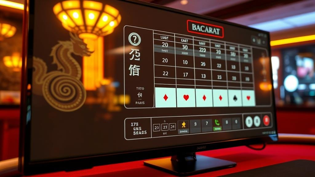 ตัวอย่างเค้าไพ่มังกรแดงในบาคาร่า