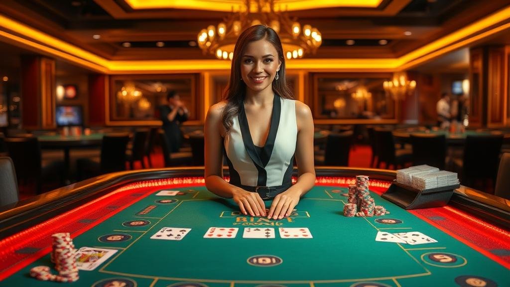 หน้าจอเกมบาคาร่าสด Evolution Gaming