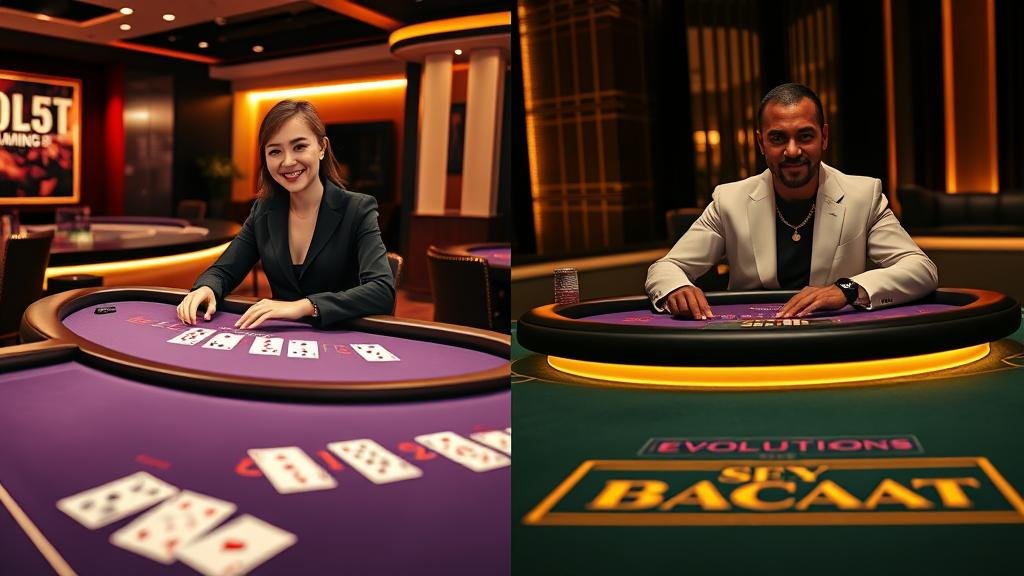 อินเทอร์เฟซเกมบาคาร่าจากค่ายต่างๆ