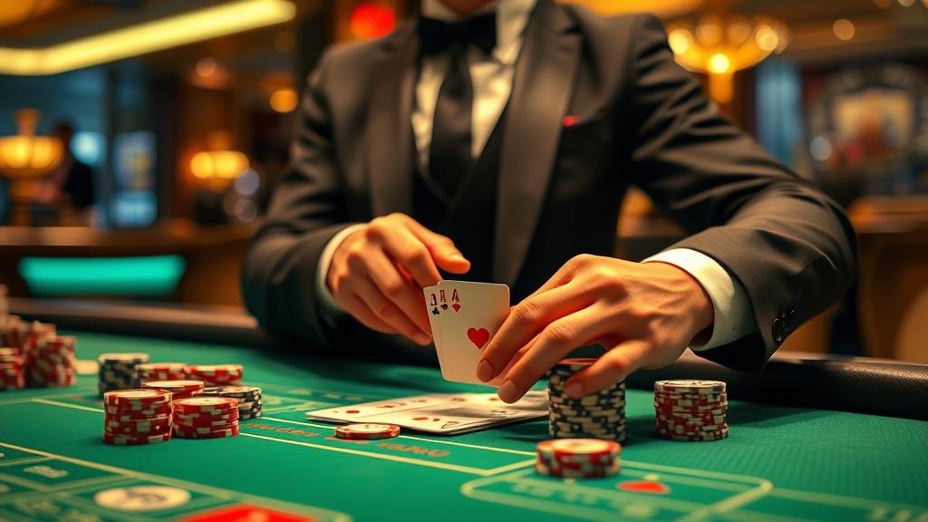 หน้าจอจำลองการเล่นบาคาร่าทดลอง