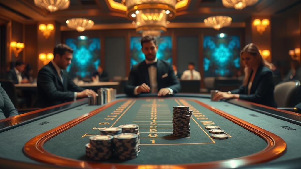 มือผู้เล่นกำลังวางเดิมพันในเกมบาคาร่าออนไลน์