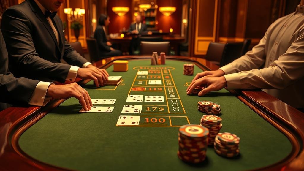 หน้าจอแสดงสูตรบาคาร่าและสถิติ