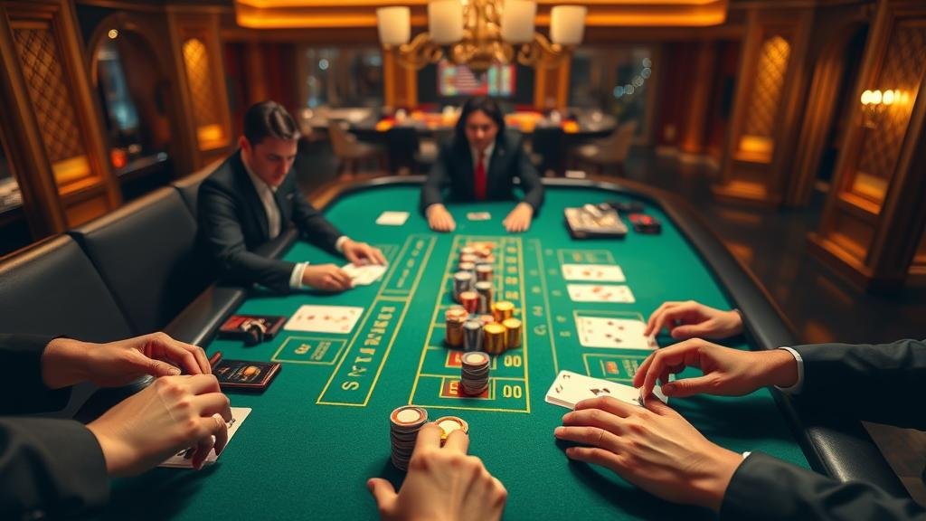 ไพ่บาคาร่าและชิปเดิมพัน