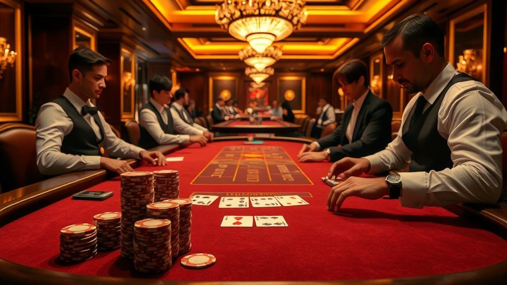 ตัวอย่างเค้าไพ่สองตัดและเค้าไพ่มังกรในบาคาร่า