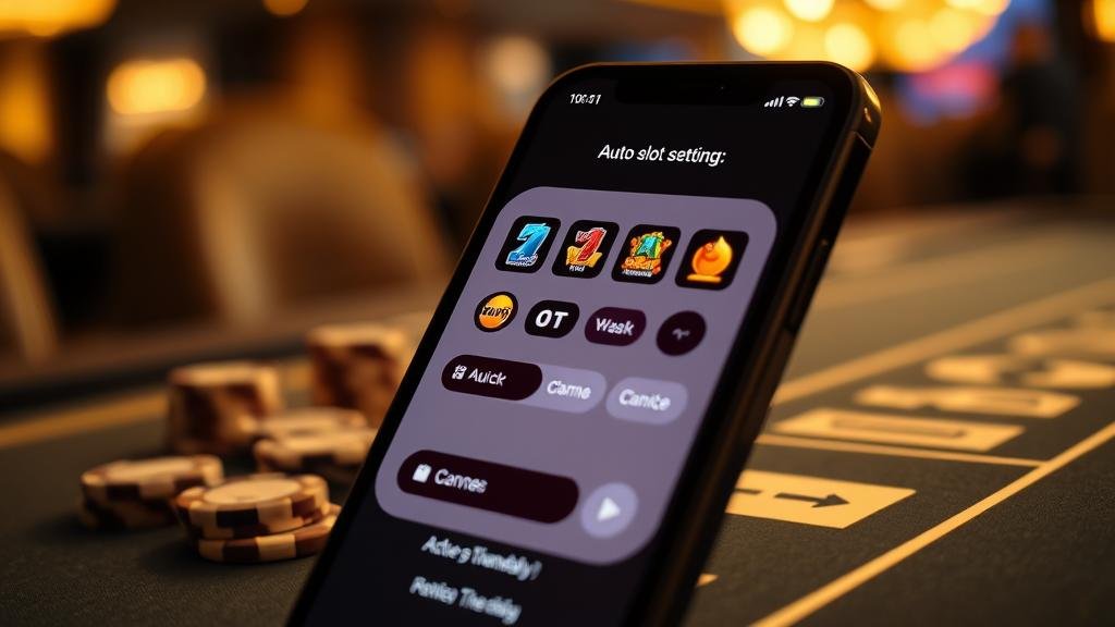 การปรับเบทและตั้งค่าสล็อตออโต้บน iOS