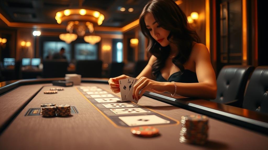 อินเทอร์เฟซการเดิมพันบาคาร่าพร้อมตัวเลือกซูเปอร์ซิกส์