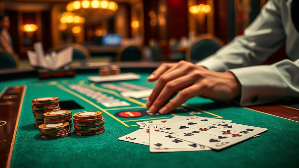 ตัวอย่างเค้าไพ่บาคาร่าที่ใช้ในการวิเคราะห์