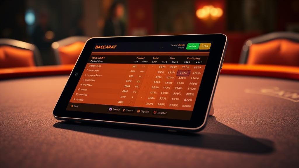 หน้าจอโทรศัพท์มือถือแสดงเค้าไพ่บาคาร่า