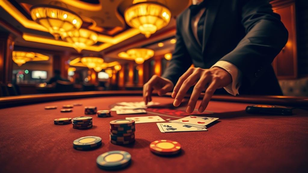 ตัวอย่างเค้าไพ่สามตัดในเกมบาคาร่า