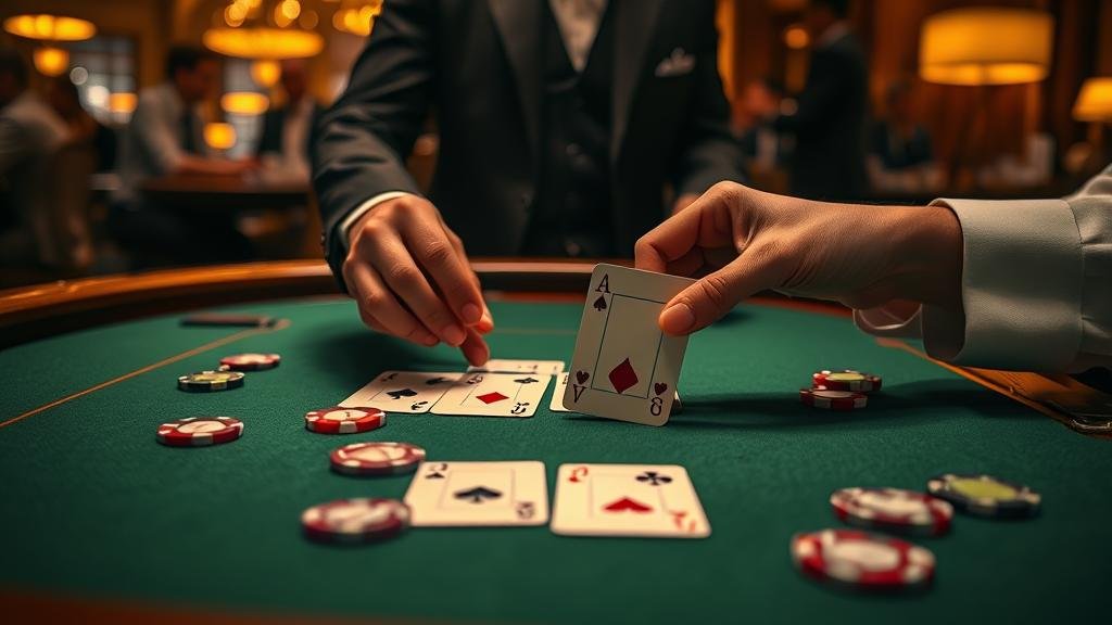 เค้าไพ่สลับคู่และสามตัด บาคาร่า