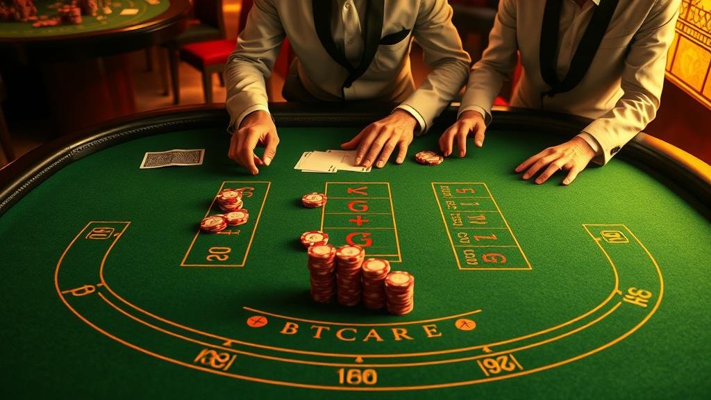 ตัวอย่างเค้าไพ่มังกรและปิงปองในบาคาร่า