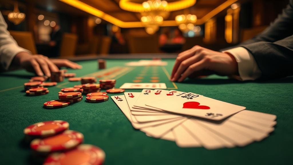 กราฟิกแสดงเค้าไพ่บาคาร่าแบบต่างๆ