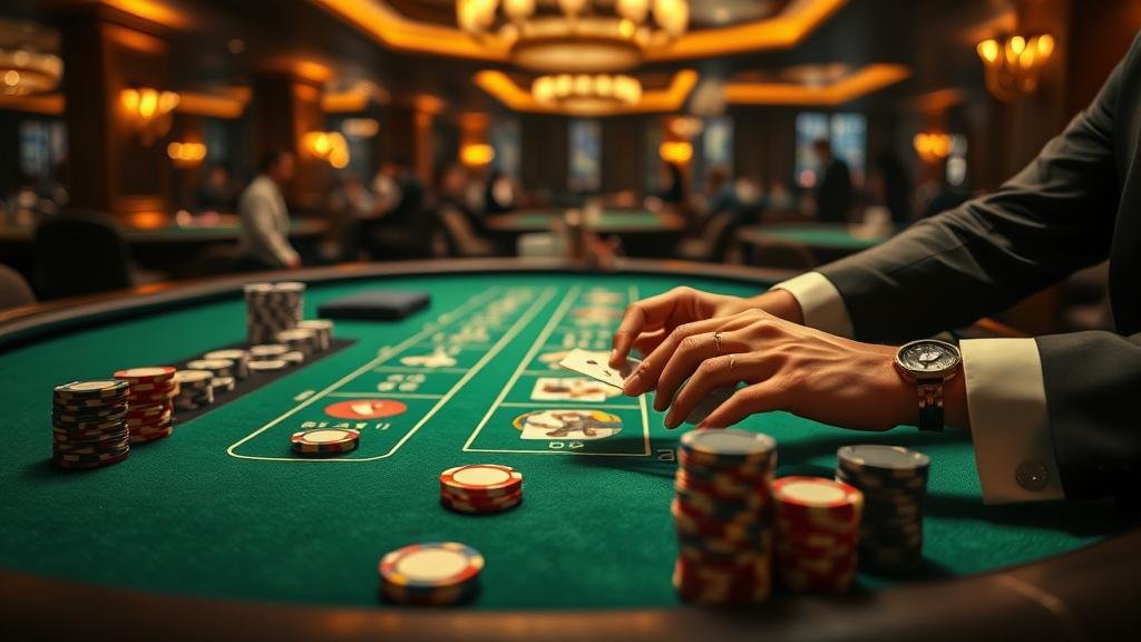 ตัวอย่างเค้าไพ่สองตัดในบาคาร่า