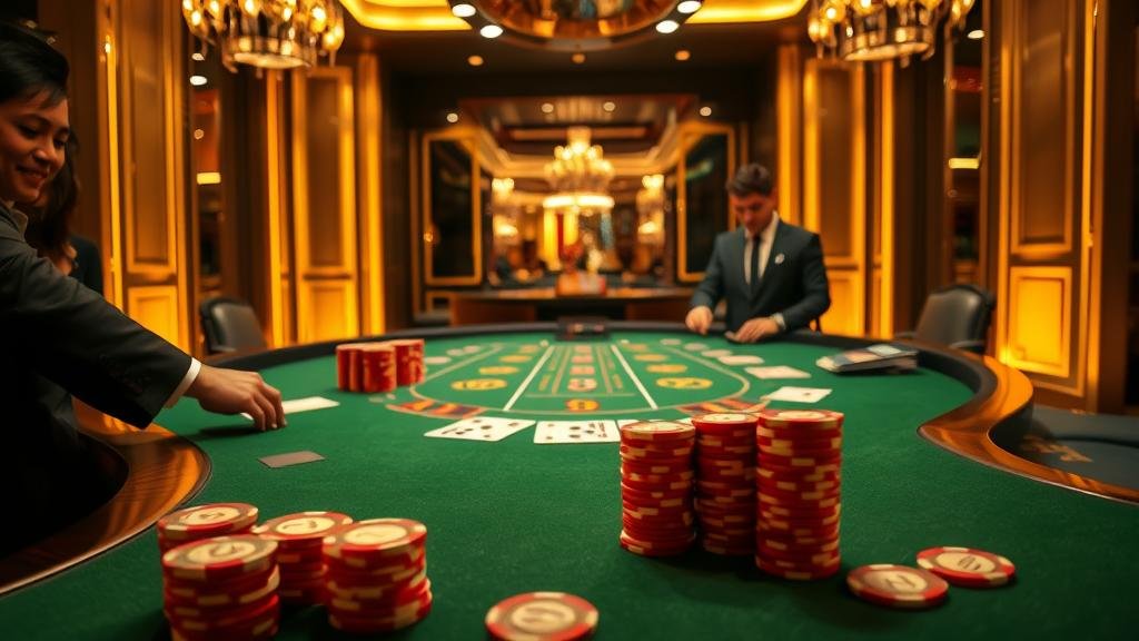 ภาพบรรยากาศการเล่นบาคาร่ากับ Allbet