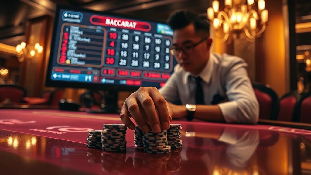 หน้าจอเกมบาคาร่าสดจากค่าย Sexy Baccarat บนแท็บเล็ต
