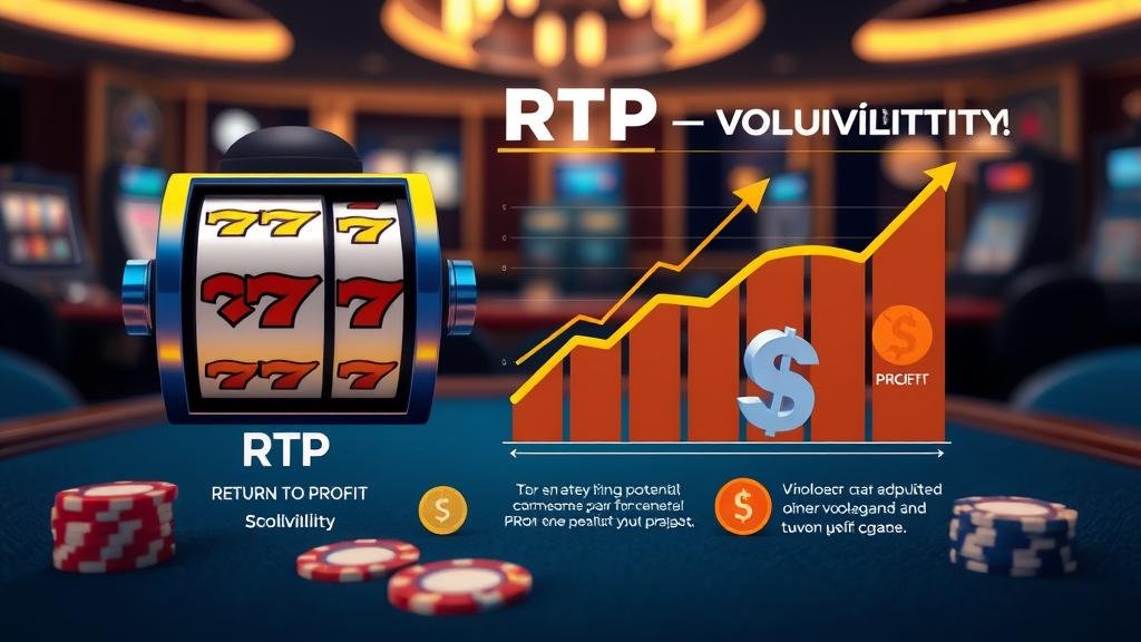 หน้าจอเกมสล็อตแสดงค่า RTP ชัดเจน