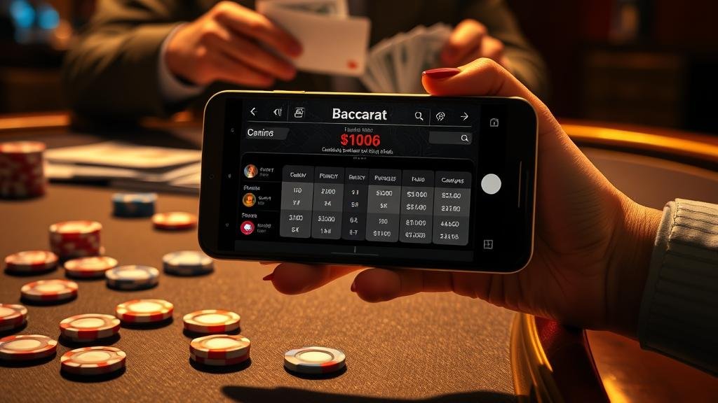 สถิติเค้าไพ่บาคาร่าบนแท็บเล็ต