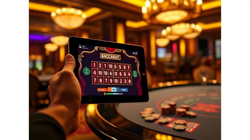 การอ่านเค้าไพ่บาคาร่าบนแท็บเล็ต