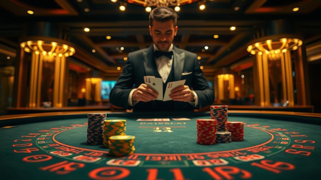 ตัวอย่างเค้าไพ่มังกรและเค้าไพ่สลับคู่ในบาคาร่า