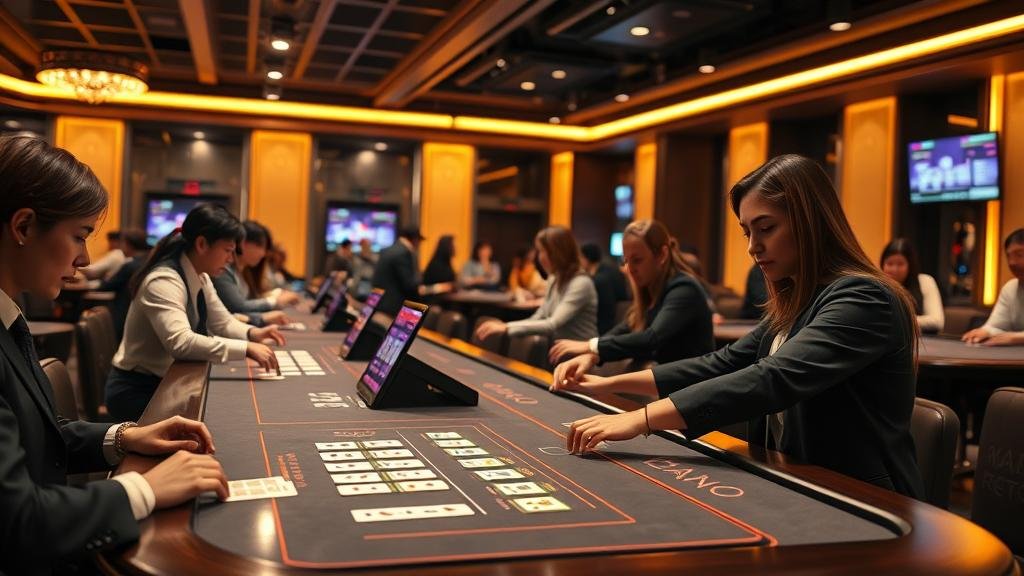 หน้าจอเกมบาคาร่าบนเดสก์ท็อปสำหรับผู้เล่นทุนน้อย